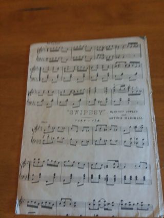 Easy Winners Ragtime Two Step by Scott Joplin Sheet Music Vintage 1901 3