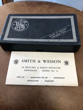 Vintage Smith And Wesson Box