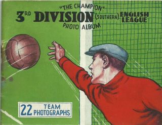 Vintage Football Book Annual " The Champion " Photo Album 3rd Division Teams 1930s