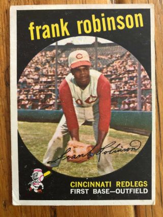 Frank Robinson 1959 Topps Vintage Baseball Card Vgx.  Mlb Memorabilia (738)