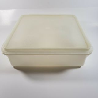Vintage Tupperware Snack N Stor Square Keeper Container 514 - 2 With Lid