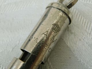 VINTAGE WW2 RAF ROYAL AIR FORCE MINISTRY DITCHING WHISTLE 293/AA/22CON.  14C 2
