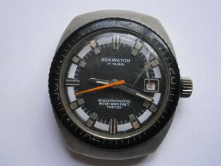 Vintage Gents Divers Style Wristwatch Seawatch Mechanical Watch Repair