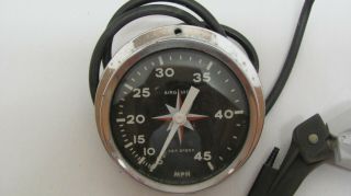 Vintage Airguide Sea Speed Marine Boat Speedometer 4787 With Pitot & 2