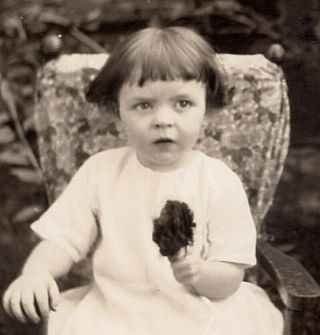 080420 Vintage Rppc Real Photo Postcard Little Betty Jane Hodges Toddler