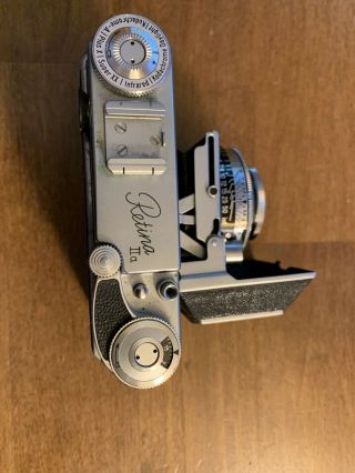 Vintage Kodak Retina Iia 2a Type 35mm Rangefinder Camera W/ Lower Case,  Ge Light