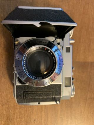 Vintage Kodak Retina IIA 2a Type 35mm Rangefinder Camera w/ Lower Case,  GE Light 2