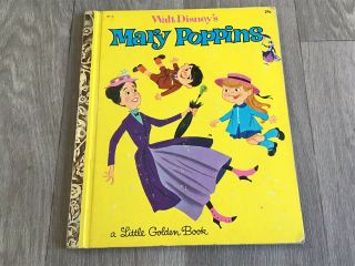 Vintage 1964 Little Golden Book Walt Disney’s Mary Poppins D113