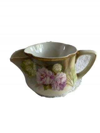 Reinhold Schlegelmilch Rs Germany Shaving Mug Porcelain Floral Rose Pattern