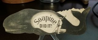 Vintage 1880s Trade Card - Whale Shaped Soapine Did It