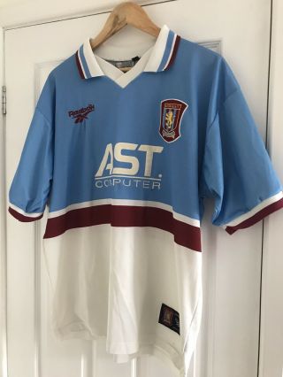 Aston Villa 1997/1998 Away Shirt Large/xl Ast Computer Vintage Retro 80s Casuals