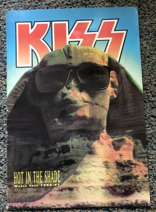 Vintage Kiss Tour Programme Hot In The Shade 1990 - 91