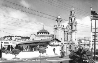 Rppc Mission Dolores San Francisco,  Ca C1940s Vintage Photo Postcard
