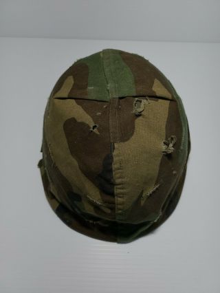 Vintage Us Military Army Helmet With Leather And Cotton Straps