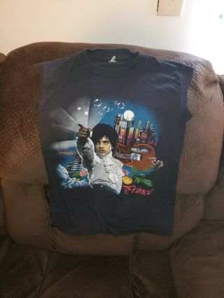 RARE HTF VINTAGE Prince And The Revolution World Tour 1985 Shirt PRE - OWNED WORN 2