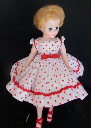 Madame Alexander Cissette Dress With Red Polka Dots,  Rick Rack & Lace No Doll