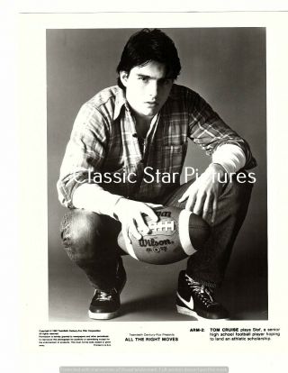 A511 Tom Cruise All The Right Moves (1983) Close Up 8 X 10 Vintage Photo