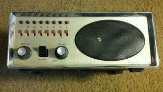 Vintage Electra Model Bc Iv Bearcat 8 Channel Radio Receiver Scanner