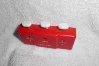 Vintage The Shoppers Handy Adder Quick Adder Handheld Money Coin Counter To $20