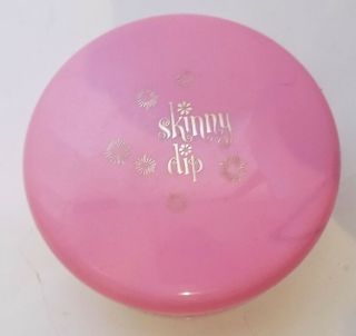 Vintage Skinny Dip Dusting Powder.  4 Oz.  Pink Plastic Container