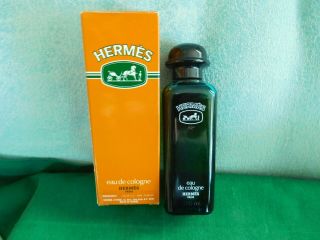 Vintage Herme ' s eau de Cologne 3.  3 OZ 2