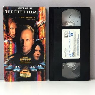 The Fifth Element Vhs Video Tape 1997 Bruce Willis Milla Jovovich Vtg Sci Fi 5th