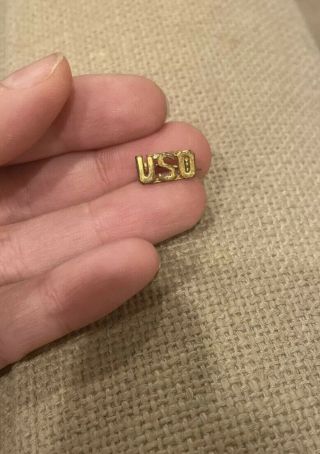 Vintage Wwii Ww2 Uso Pin Stage Door Canteen Shows Unites States