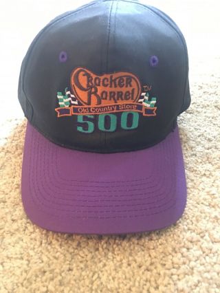 Vintage Cracker Barrel Old Country Store 500 Hat Cap Snapback Nascar