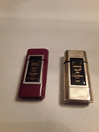 Vintage Must De Cartier Parfum And Eau De Toilette Mini Bottles,  4ml