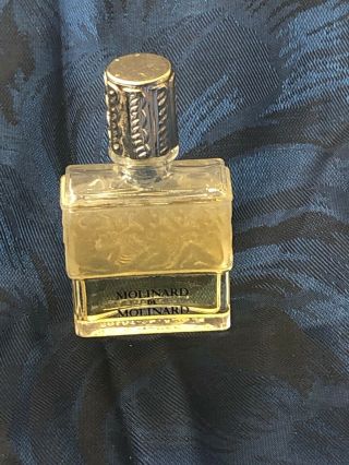 Molinard & Molinard Lalique Creation Perfume Bottle Miniature 1/4 Oz 3/4 Full