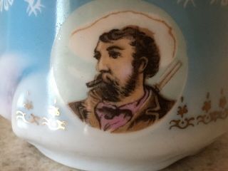 Vintage R S Prussia Porcelain Mustache Shaving Mug - (Victorian) Transfer Ware 3