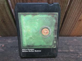 Vintage 1973 Alice Cooper Billion Dollar Babies 8 Track Tape No Sleeve