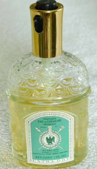 Vtg Guerlain Imperiale Eau de Cologne Spray Extra Dry 2 oz.  Bee Bottle w/Box 2
