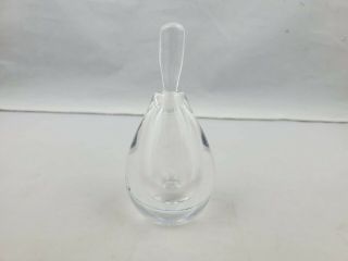 Vintage Kosta Boda Clear Crystal Perfume Bottle with Dauber Stopper LH1856 2