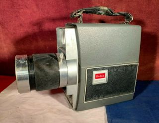 Vintage Kodak Electric 8 Zoom Movie Camera In.  With Film Pack