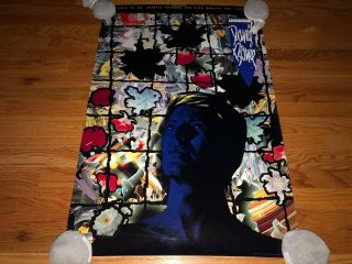 David Bowie Vintage Rare Promo Poster Tonight 16th Studio Lp Iggy Pop Blue Jean