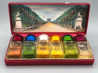 VTG The Famous Six Perfumes by Louis D ' or France 1/2oz Parfum box set 3