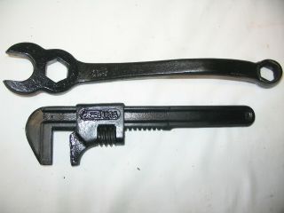 Two Vintage Ford Script Wrenches - - (ford Tractor,  Model A Or T)
