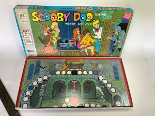 Vintage Scooby Doo Where Are You Haunted House Board Game Complete Mb 1973