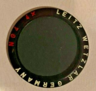 3 Vintage Leica Leitz Leicina Filters - U V A,  A,  And Ng4 4x