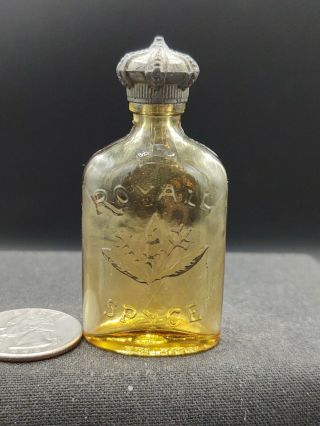 Vintage Royall Spyce Cologne Bottle With Pewter Top,  Royall Lyme Bermuda