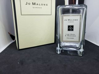 Jo Malone Lime Basil & Mandarin Empty Bottle No Fragrance On It W Box W Cap