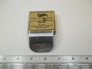 Vintage Oster No 50 Size 000 Clipper Unitary Cutting Assembly Box Vs25
