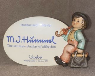 Vintage 1976 Hummel Goebel Dealer Sign Plaque Figurine West Germany