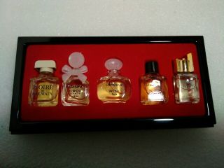 Vintage 1950s Mini Perfume Bottle Set Of 5 Box Read