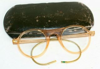 Vintage Willson Safety Goggles Glasses With Protective Case