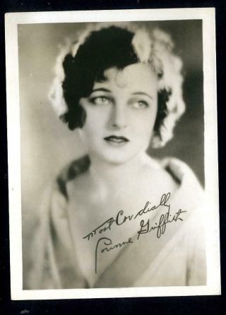 Vintage Corinne Griffith Us " Fan Photo " 1920 