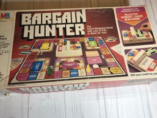 Vintage 1980s Retro 1981 Bargain Hunter Board Game Milton Bradley