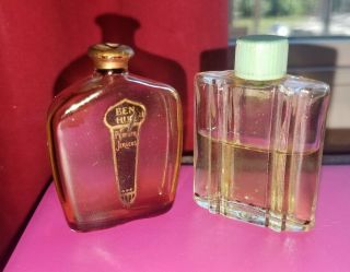 Rare Vintage Ben Hur Jergens Mini Perfume Bottle (empty) & Unknown Fragrance