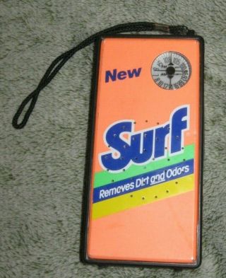 Vintage Portable Pocket Novel Am/fm Transistor Radio - (surf Laundry Det)